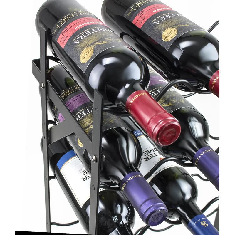 Wine Racks : Gia Floor Wine Bottle Rack in Black