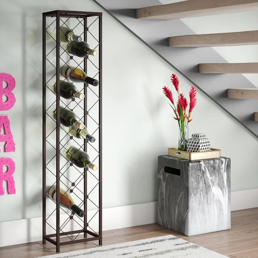 Wine Racks : HM Floor Wine Bottle Rack in Bronze