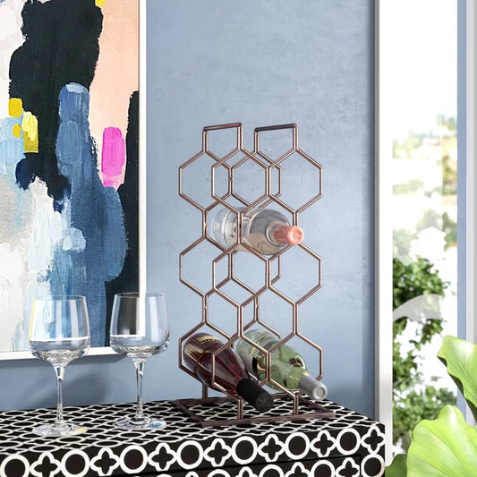 Wine Racks : Sen Tabletop Wine Bottle Rack in Copper