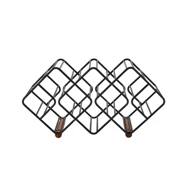 Wine Racks : Tabletop Wine Bottle Rack in Black