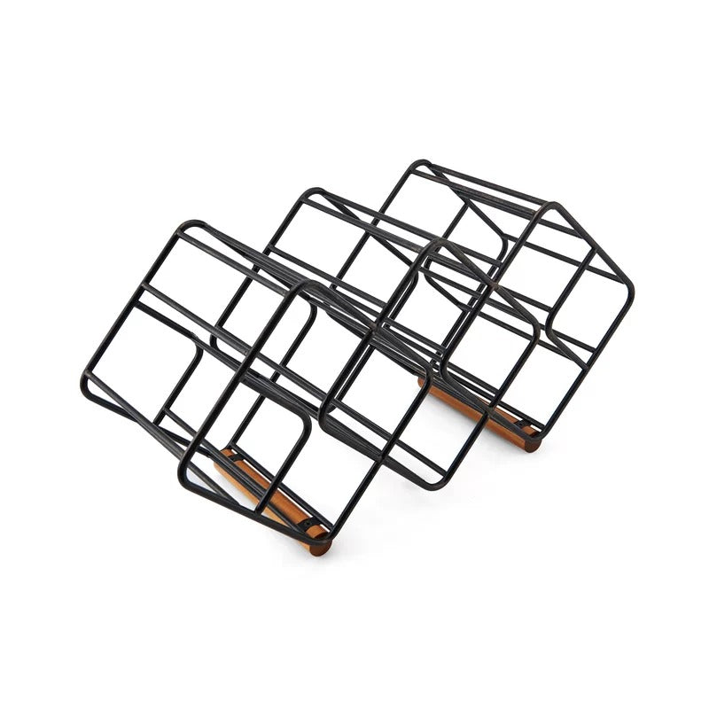 Wine Racks : Tabletop Wine Bottle Rack in Black