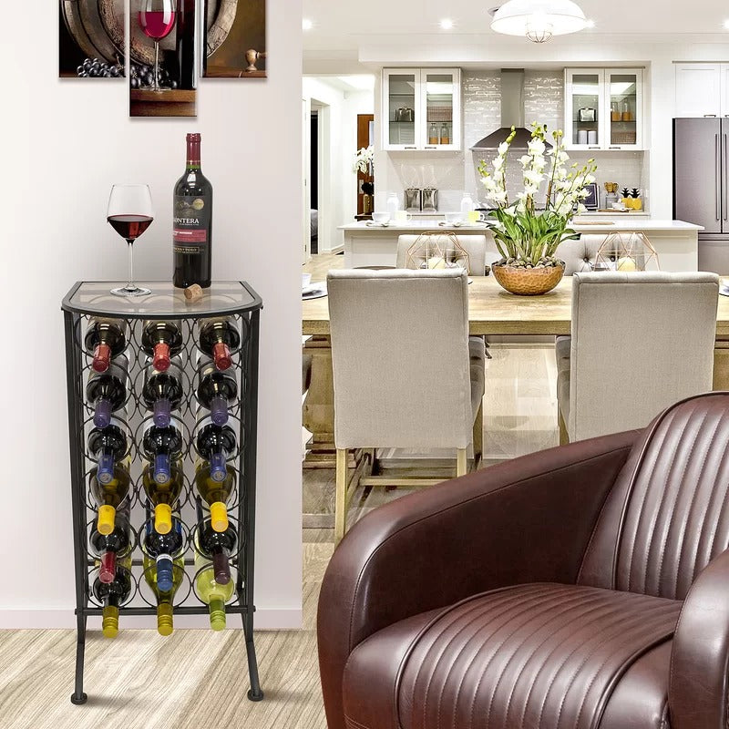 Wine Racks : VK Floor Wine Bottle Rack in Black