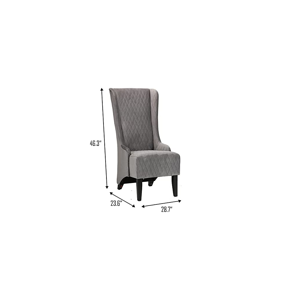 Wing Chair: 23.6'' Wide Tufted Velvet Wingback Chair