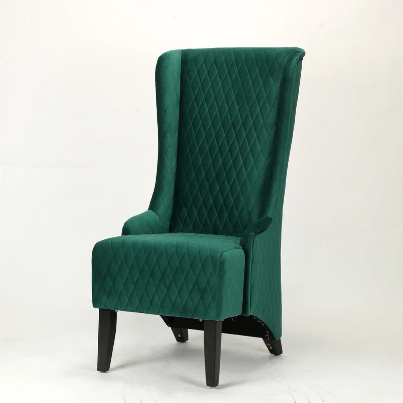 Wing Chair: 23.6'' Wide Tufted Velvet Wingback Chair
