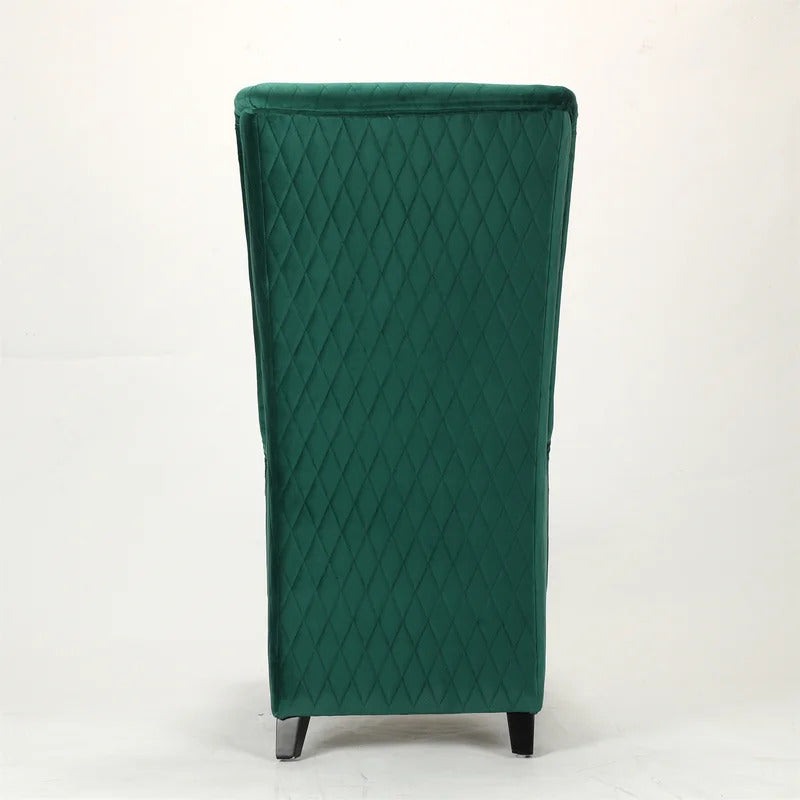 Wing Chair: 23.6'' Wide Tufted Velvet Wingback Chair