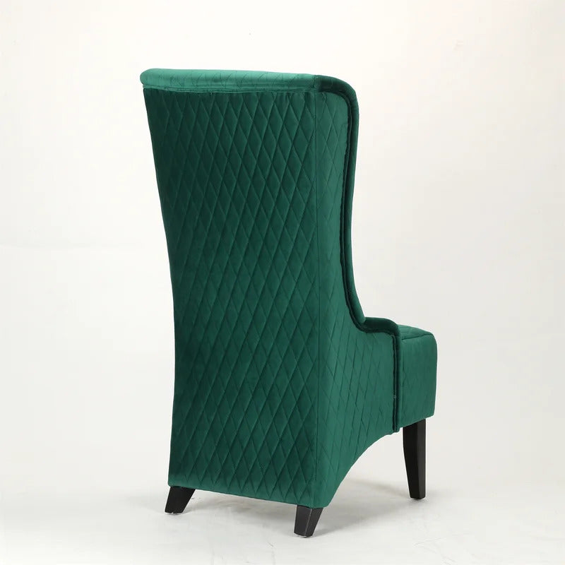 Wing Chair: 23.6'' Wide Tufted Velvet Wingback Chair
