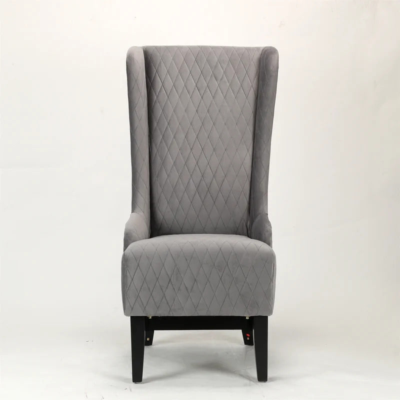 Wing Chair: 23.6'' Wide Tufted Velvet Wingback Chair