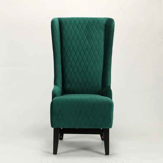 Wing Chair: 23.6'' Wide Tufted Velvet Wingback Chair