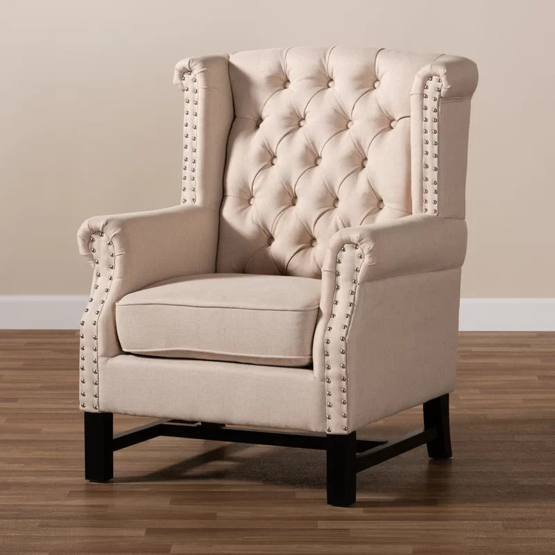 Wing Chair: 29.5'' Wide Tufted Wingback Chair