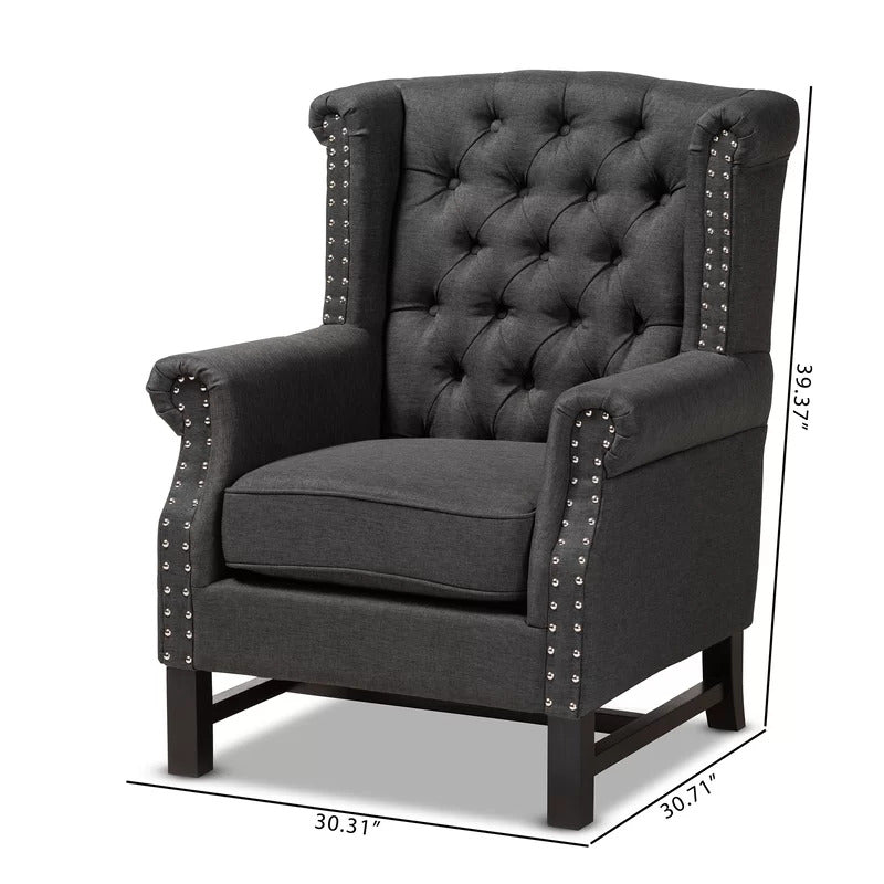 Wing Chair: 29.5'' Wide Tufted Wingback Chair