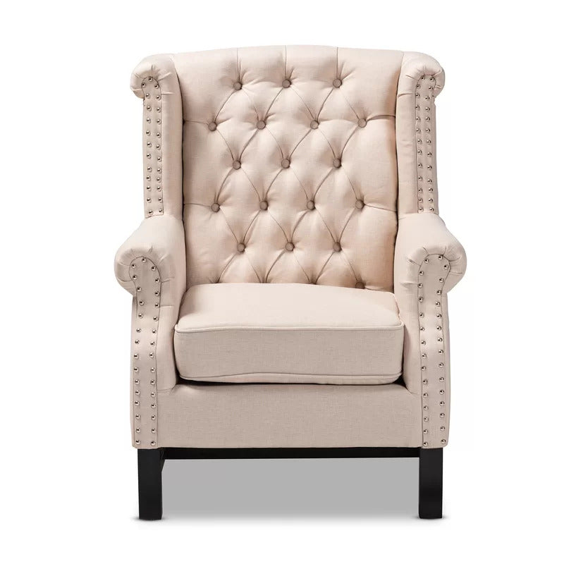 Wing Chair: 29.5'' Wide Tufted Wingback Chair