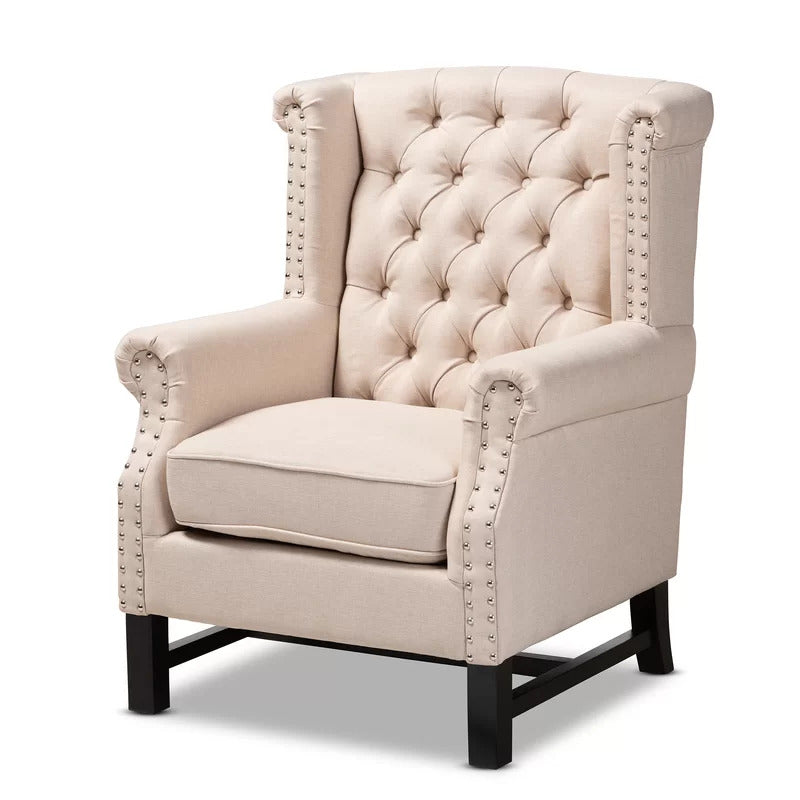Wing Chair: 29.5'' Wide Tufted Wingback Chair