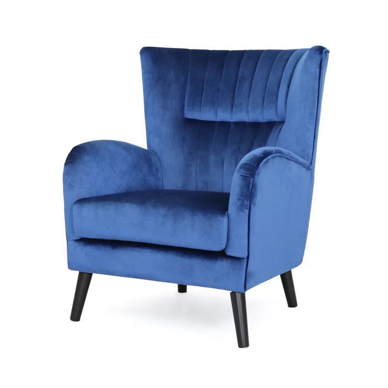 Wing Chair: 31'' Wide Tufted Velvet Wingback Chair