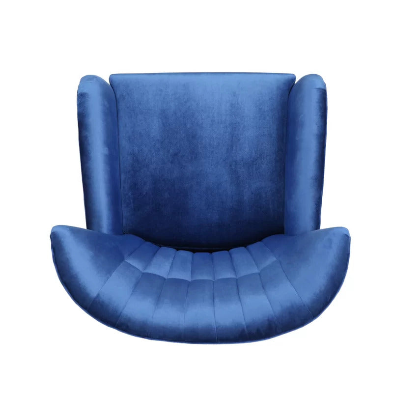 Wing Chair: 31'' Wide Tufted Velvet Wingback Chair