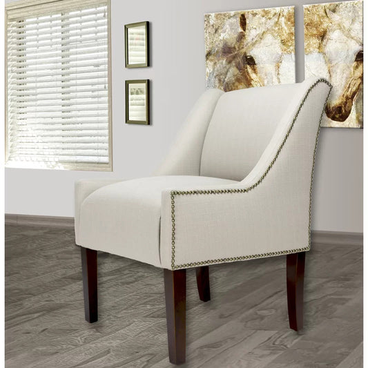 Wing Chair: Carlston 23'' Wide Linen Wingback Chair