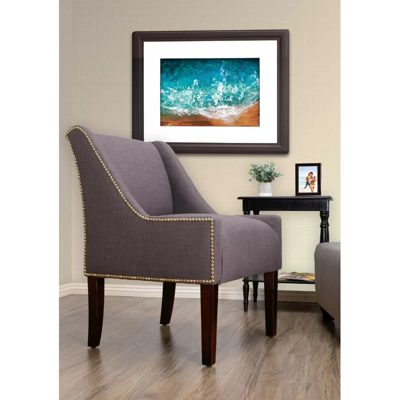 Wing Chair: Carlston 23'' Wide Linen Wingback Chair
