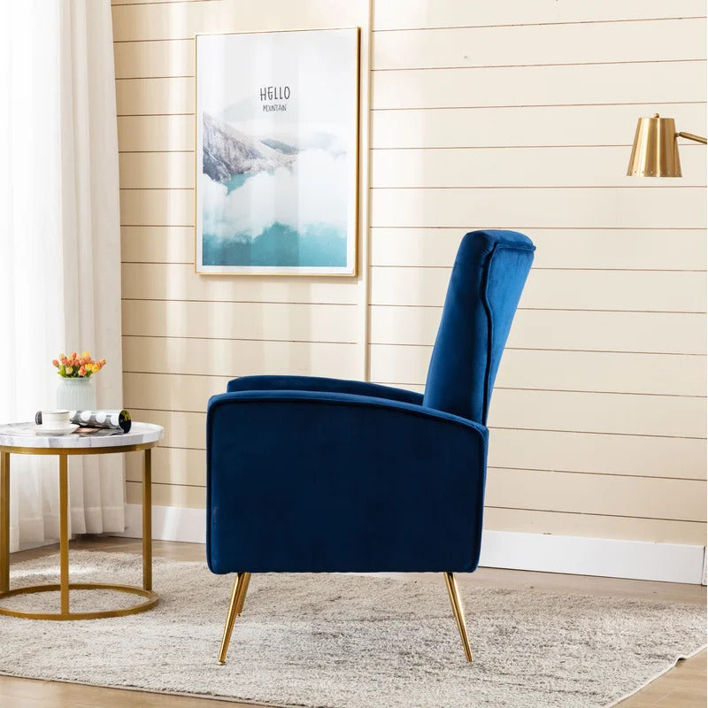 Wing Chair: Fliptak 24.5'' Wide Velvet Wingback Chair