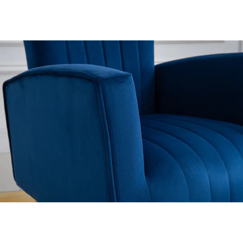 Wing Chair: Fliptak 24.5'' Wide Velvet Wingback Chair