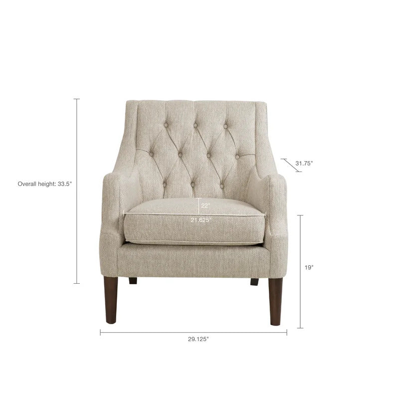 Wing Chair: Fonvill 29.25'' Wide Tufted Wingback Chair