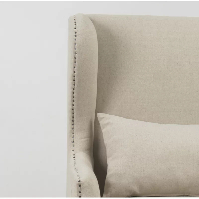 Wing Chair: Hamuelson 34.25'' Wide Linen Wingback Chair