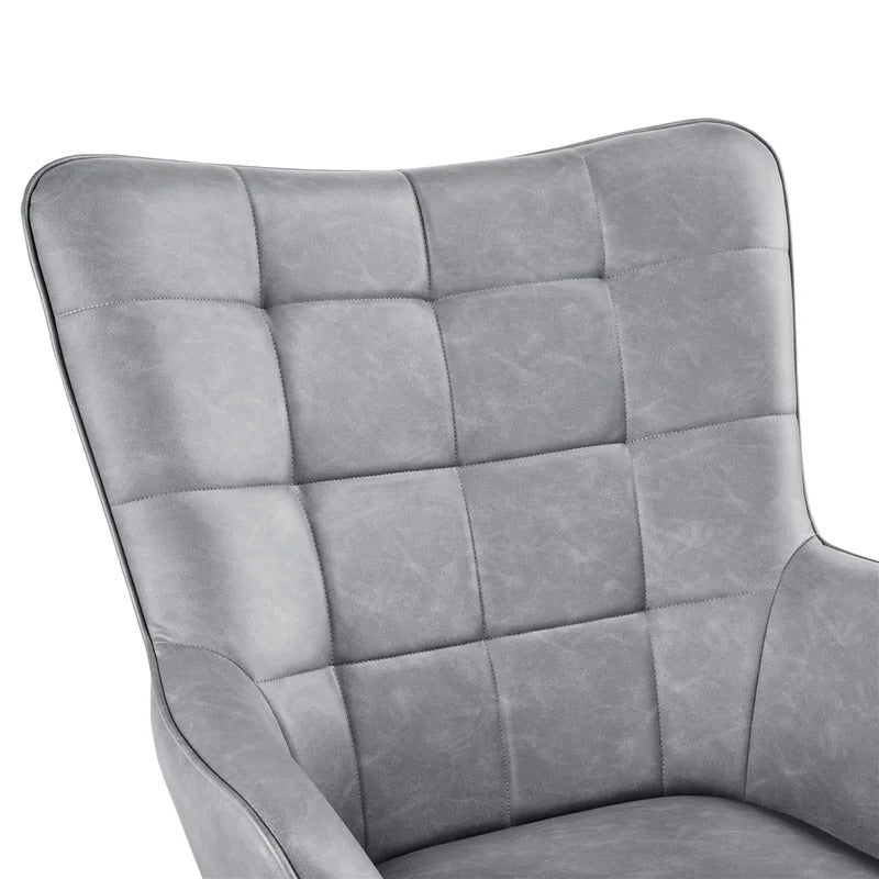 Wing Chair: Michele 28'' Wide Tufted Wingback Chair