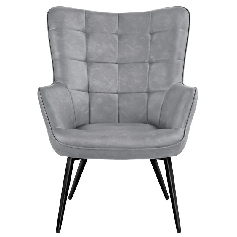 Wing Chair: Michele 28'' Wide Tufted Wingback Chair