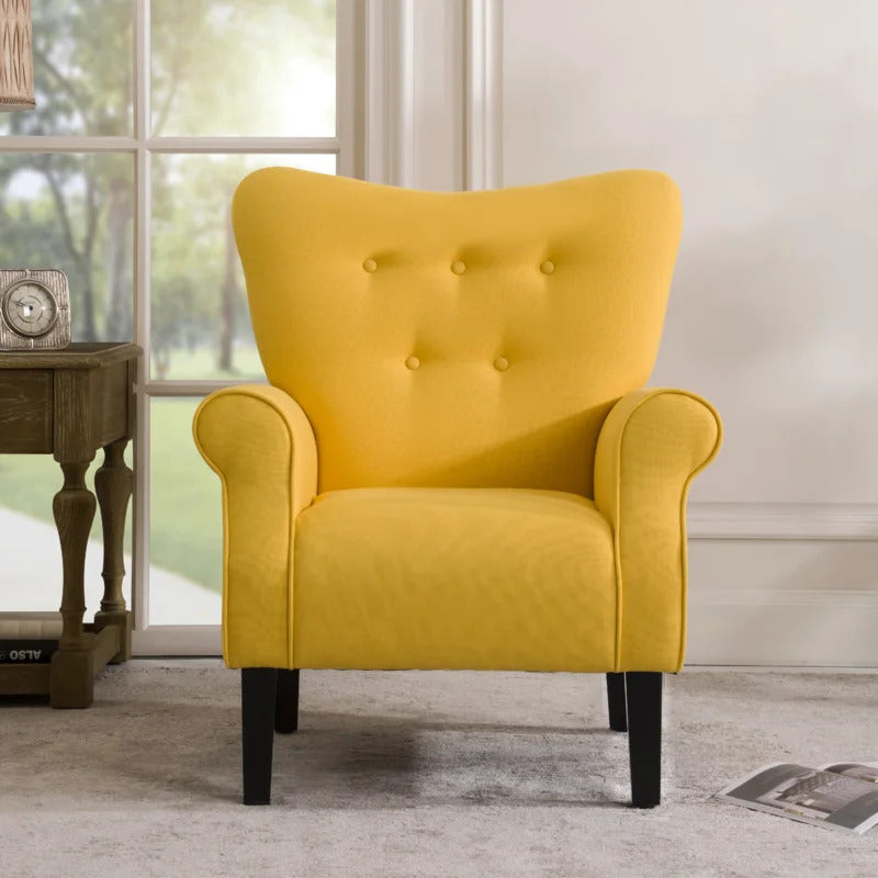 Wing Chair: Milayna 31.1'' Wide Tufted Wingback Chair