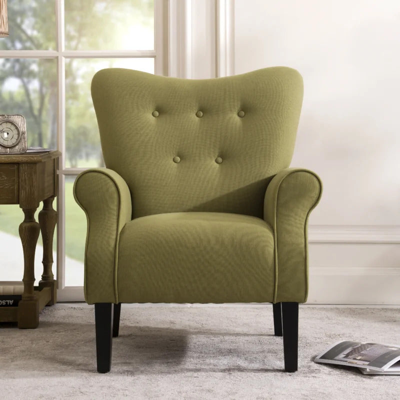 Wing Chair: Milayna 31.1'' Wide Tufted Wingback Chair