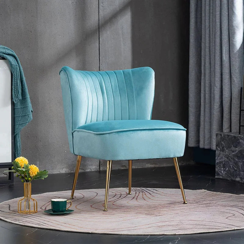 Wing Chair: Reshion 21.2'' Wide Velvet Wingback Chair