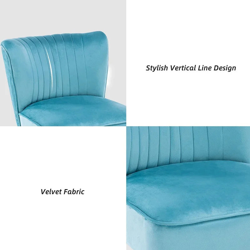 Wing Chair: Reshion 21.2'' Wide Velvet Wingback Chair