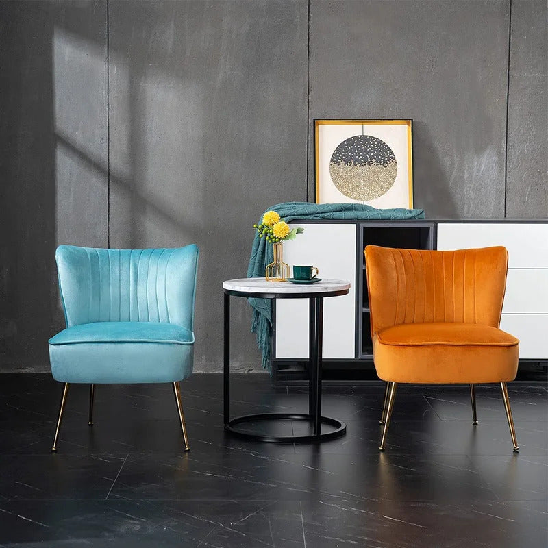 Wing Chair: Reshion 21.2'' Wide Velvet Wingback Chair