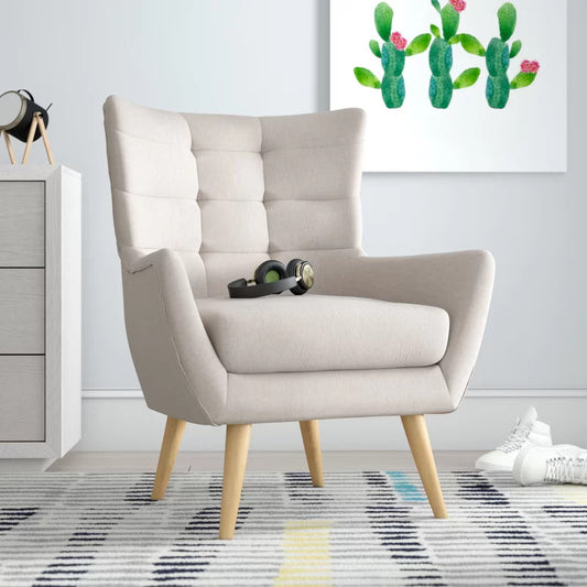 Wing Chair: Rexton 31.75'' Wide Tufted Wingback Chair