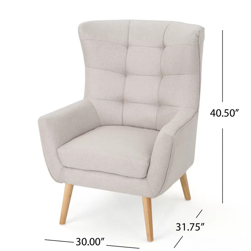 Wing Chair: Rexton 31.75'' Wide Tufted Wingback Chair