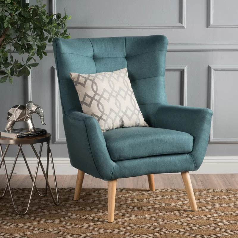Wing Chair: Rexton 31.75'' Wide Tufted Wingback Chair