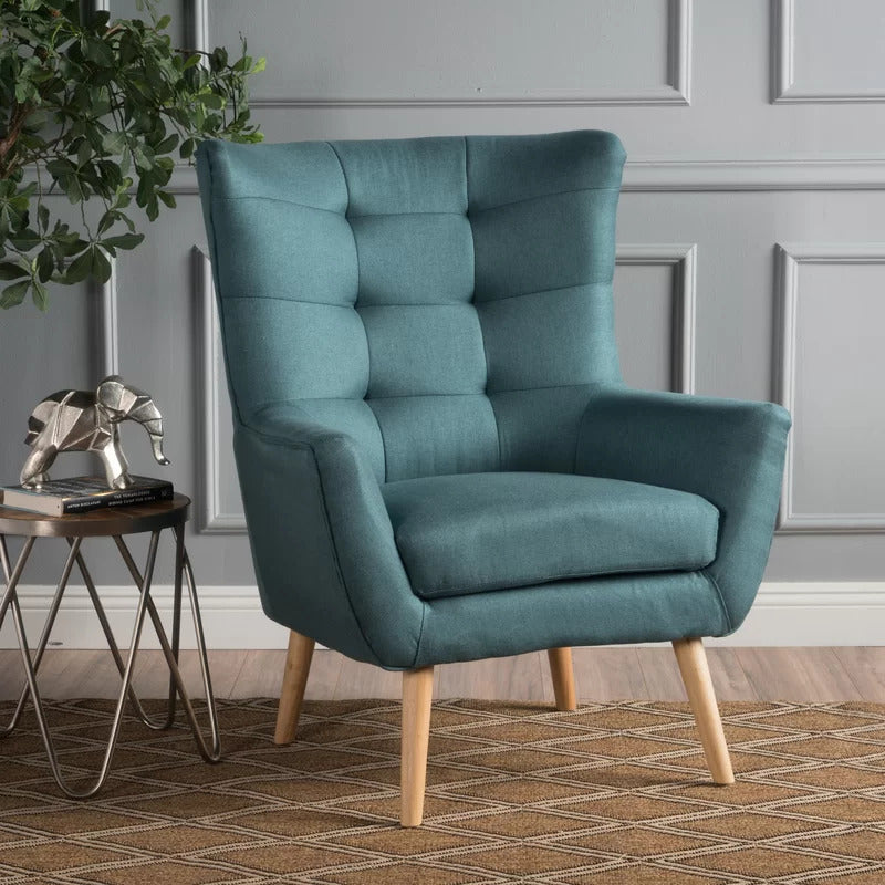 Wing Chair: Rexton 31.75'' Wide Tufted Wingback Chair