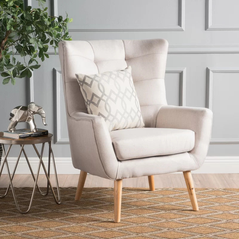 Wing Chair: Rexton 31.75'' Wide Tufted Wingback Chair