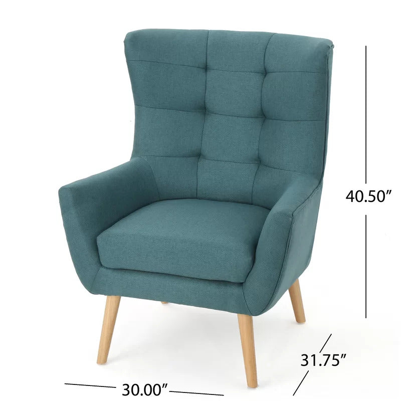 Wing Chair: Rexton 31.75'' Wide Tufted Wingback Chair