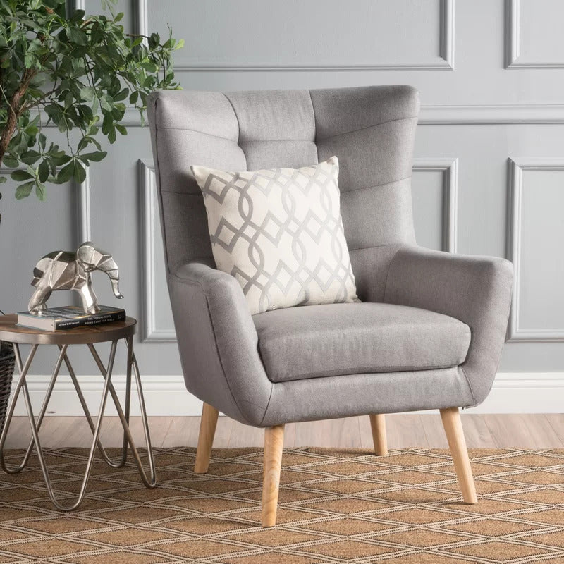 Wing Chair: Rexton 31.75'' Wide Tufted Wingback Chair