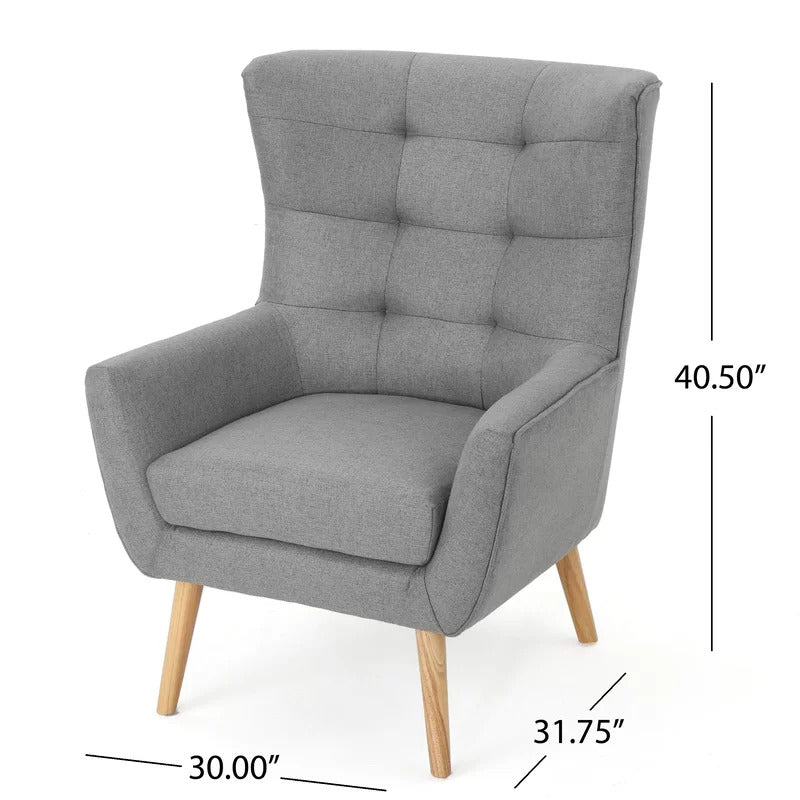 Wing Chair: Rexton 31.75'' Wide Tufted Wingback Chair