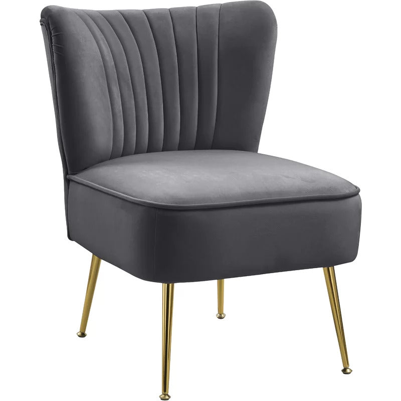 Wing Chair: Ritaro 22.5'' Wide Velvet Wingback Chair