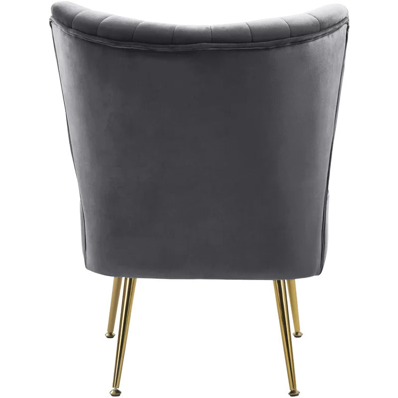 Wing Chair: Ritaro 22.5'' Wide Velvet Wingback Chair
