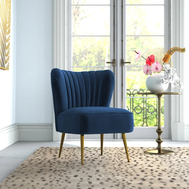 Wing Chair: Ritaro 22.5'' Wide Velvet Wingback Chair