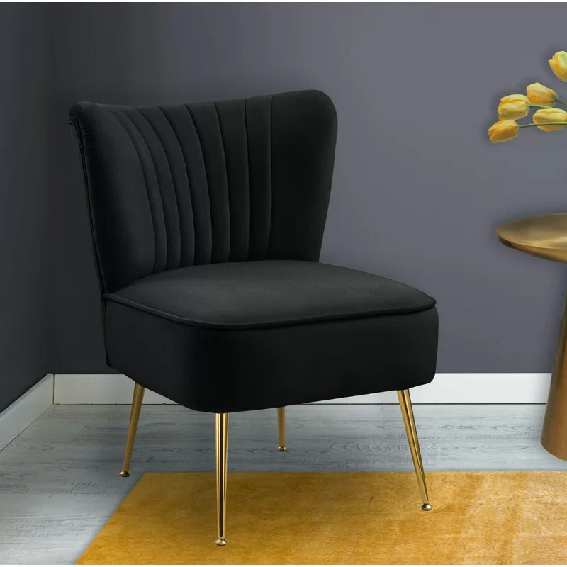Wing Chair: Ritaro 22.5'' Wide Velvet Wingback Chair