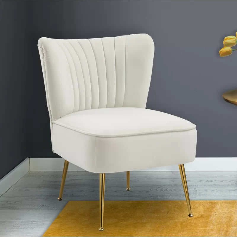 Wing Chair: Ritaro 22.5'' Wide Velvet Wingback Chair