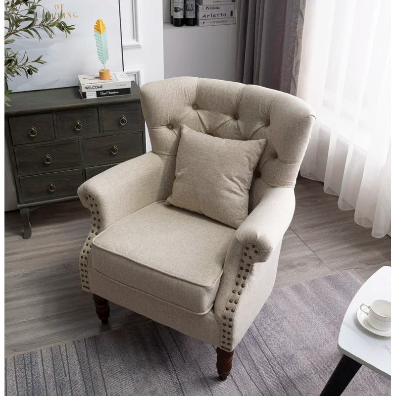 Wing Chair: Turgan 29'' Wide Velvet Wingback Chair