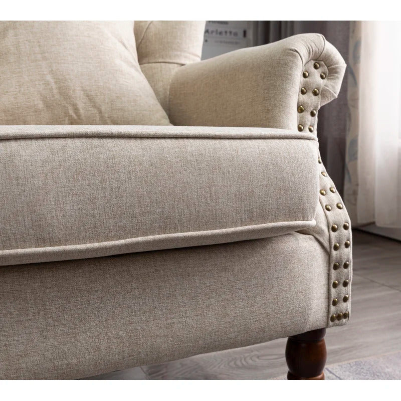 Wing Chair: Turgan 29'' Wide Velvet Wingback Chair