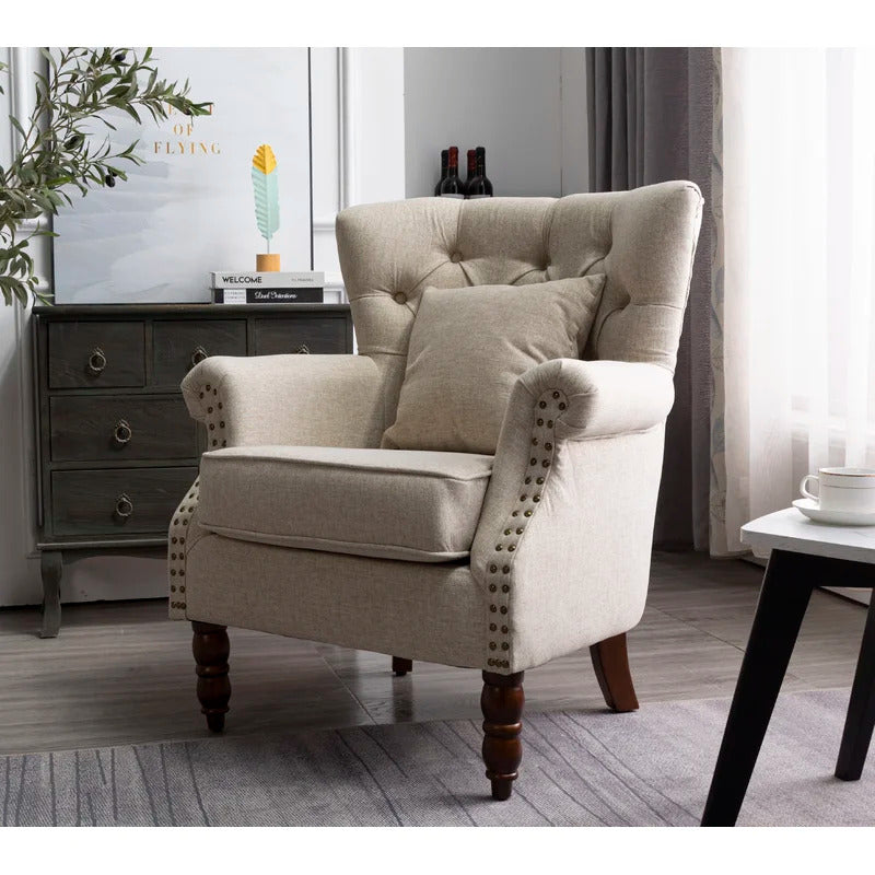 Wing Chair: Turgan 29'' Wide Velvet Wingback Chair