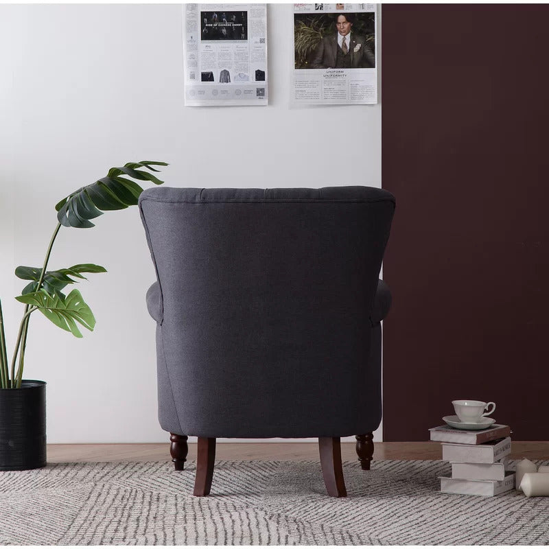 Wing Chair: Turgan 29'' Wide Velvet Wingback Chair