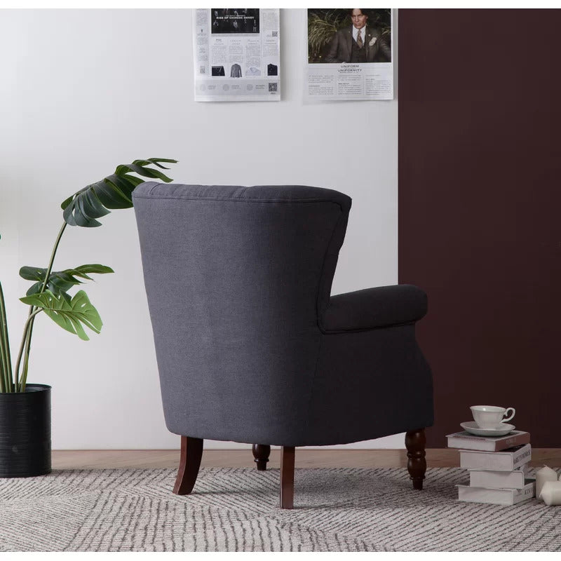 Wing Chair: Turgan 29'' Wide Velvet Wingback Chair