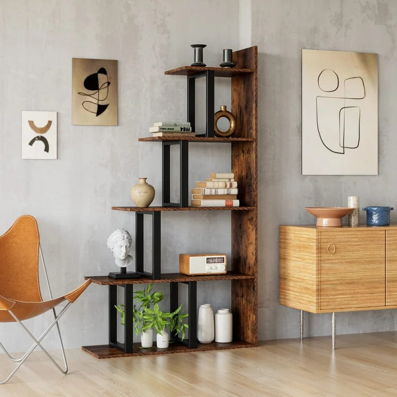 Display Unit: Wooden Book Rack
